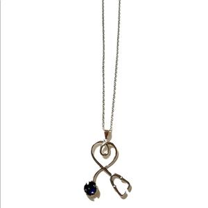 18 karat Gold plated Heart Stethoscope Necklace